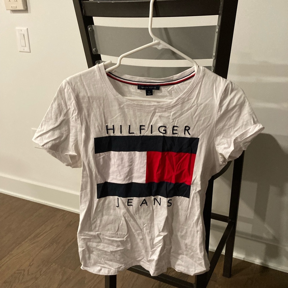 Tommy Hilfiger White T-Shirt with Logo